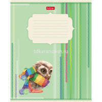 Тетрадь А5 12л линия "Совушки" на скобе 5 видов 12Т5В2/052506 от магазина "Карандаш"