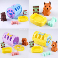 Набор "Животные в переноске" 8х6х6см/6х6х6см пластик, 6 видов 2082457/JD668-44 от магазина "Карандаш"