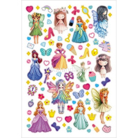 Наклейки "Для девочек" А5 16х23,5см 4 листа в пакете с европодвесом 4Н5н/089975 от магазина "Карандаш"