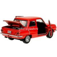 Машина "Запорожец" красная, инерционная, металл 12см (открывающиеся двери) ZAZ968A-12-RD от магазина "Карандаш"