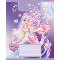 Тетрадь А5 12л линия "Барби" на скобе 5 дизайнов 12Т5блB2/035148 от магазина "Карандаш"