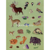 Книжка с наклейками "Приключения в зеленом лесу" 50 наклеек 16стр. Барсотти Э. 978-5-8112-8743-7 от магазина "Карандаш"