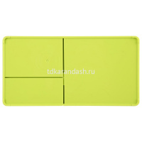 Подставка-органайзер "Rio" 17,5x9x9,2см 4 отделения, пластик, зеленая EZ25150 от магазина "Карандаш"