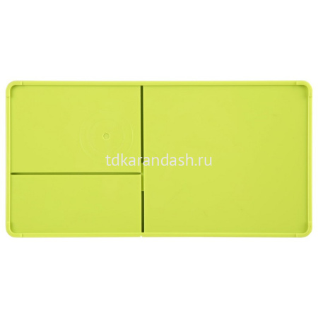 Подставка-органайзер "Rio" 17,5x9x9,2см 4 отделения, пластик, зеленая EZ25150 от магазина "Карандаш"