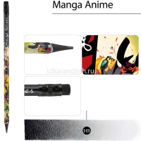 Карандаш чернографитный "Manga. Fantastic Heroes" НВ, с ластиком, трехгранный пластиковый корпус от магазина "Карандаш"