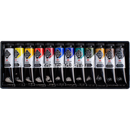 Краски акриловые 12 цветов 18мл Мастер Класс 12341417 от магазина "Карандаш"