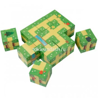 Умные кубики 12шт. "Контуры. 50 игр для развития интеллекта" 978-5-8112-7112-2 от магазина "Карандаш"