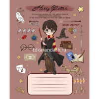 Тетрадь А5 12л клетка "Гарри Поттер" на скобе 5 дизайнов 12Т5В1/067382 от магазина "Карандаш"