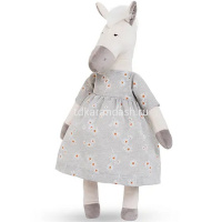 Лошадка "Любава в сером платье и бриджах" 30см белая ЛЛ/30/плбр2 от магазина "Карандаш"