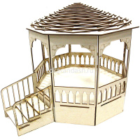 Беседка 39х29х34,5см фанера 3мм 690018 от магазина "Карандаш"