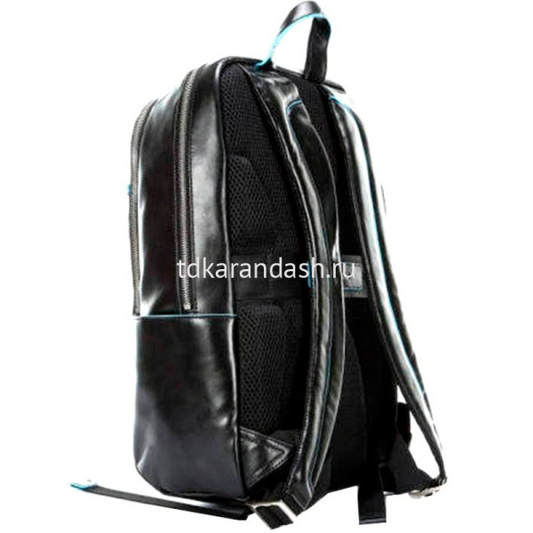 Рюкзак "Blue Square" 27,5х39х15см, 2 отделения, 3 кармана, черный, натуральная кожа CA3214B2/N от магазина "Карандаш"