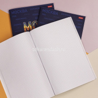 Тетрадь А4 96л клетка "Моя страна" на скобе ламинация Soft-touch 3 дизайна 093580 от магазина "Карандаш"