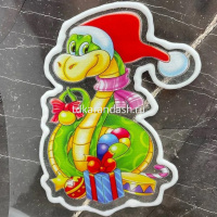 Наклейка витражная "Змея" 10х13/14/15/см ассорти Y9887-24 от магазина "Карандаш"