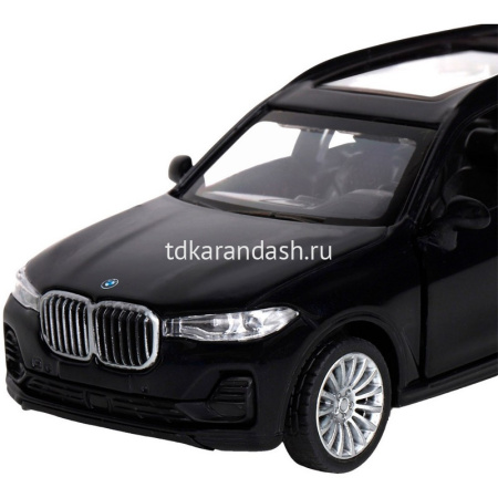 Машина "BMW X7" черная, инерционная, металл 17,5см (свет, звук, откр.двери) JB1251256 от магазина "Карандаш"