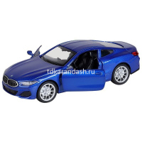 Машина "BMW M850i Coupe" синяя, инерционная, металл 17,5см (свет, звук, откр.двери) JB1251478 от магазина "Карандаш"