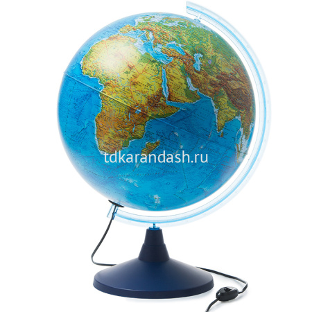Глобус 400мм Земли физико-политический с подсветкой Классик Евро Ке014000246