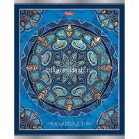 Тетрадь А5 48л клетка "Серебряные узоры" на скобе 3D фольга матовая ламинация 5 дизайнов 047709 от магазина "Карандаш"