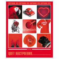 Тетрадь А5 48л клетка "Цвет настроения" на скобе 5 диайнов 48Т5В1/055478 от магазина "Карандаш"