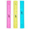 Линейка 20см гибкая, двухсторонняя шкала, пластик, 3 цвета Е6208