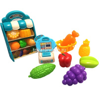 Касса 23х26см с продуктами, 14 предметов, пластик, в блистере LT378701 от магазина "Карандаш"