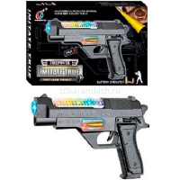 Пистолет 24х13х3см пластик (свет, звук) LT191204 от магазина "Карандаш"