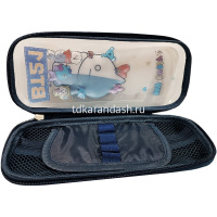 Пенал "BT21. My Buddy" 22,5х10х5см прямоугольный, 1 отделение, пластик, темно-синий DB23231 от магазина "Карандаш"