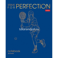 Тетрадь А5 48л клетка "Большой спорт" на скобе 3D фольга 3D лак матовая ламинация 5 дизайнов от магазина "Карандаш"