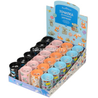 Точилка 2 отв. "Happysharp" с контейнером, пластик, 4 вида 35-0011 от магазина "Карандаш"