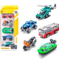 Набор машин пластик 28х11х4см (5 машинок 7см) LT384661 от магазина "Карандаш"