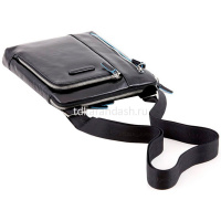 Сумка "Blue Square" 21,5х24,5х5см, 1 отделение, черная, натуральная кожа CA1816B2/N от магазина "Карандаш"