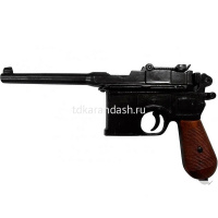 Пистолет-маузер 32см металл/дерево/кожа, в подарочном футляре DE-M-1024-BOX от магазина "Карандаш"