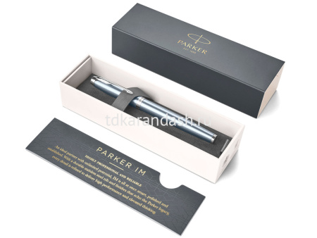 Ручка РП "Parker IM Metal Light Blue Grey CT" F 1931648 от магазина "Карандаш"