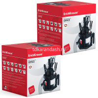 Набор настольный "Office Classic" 15х15,5х15см 12 предметов, вращающийся, пластик, черный 12 от магазина "Карандаш"