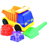 Набор д/песка (грузовик 16см, совок 19см, 2 формочки) 20х12х11см ПИ000094 от магазина "Карандаш"