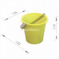 Набор д/песка №18 (тачка, ведро "Морское" среднее, совок, грабли, 4 формочки) 39х46х25см 431709H от магазина "Карандаш"