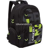 Рюкзак 30х42х22см, 890гр, 2 отделения, 3 кармана, салатовый RU-033-22/1 от магазина "Карандаш"