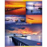 Тетрадь А5 96л клетка "Гаснет день в безбрежных небесах" на скобе 96Т5В1/046860 от магазина "Карандаш"