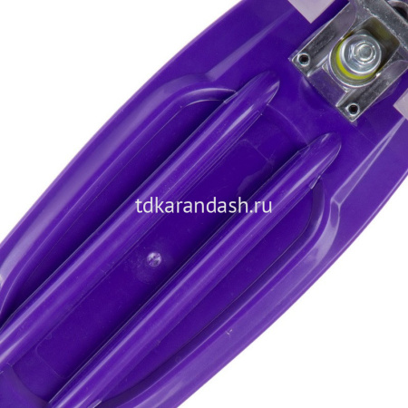 Скейтборд 67х20см, пластик, 4 колеса PU d=5,5см светятся, с ручками HB2252 от магазина "Карандаш"