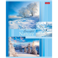 Тетрадь А5 48л клетка "Beautiful nature" на скобе 5 дизайнов 48Т5В1/047042 от магазина "Карандаш"