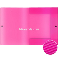 Папка на кнопке "Diagonal Neon" А4 с 3 клапанами, с расширением 8мм, 4 цвета 50409/43057/47234 от магазина "Карандаш"