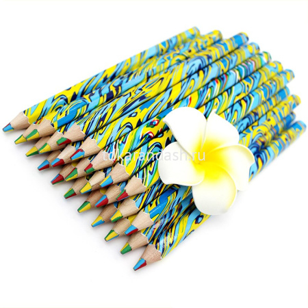 Карандаш многоцветный "Эбру" 4 цвета, шестигранный, утолщенный корпус, дерево 11762-24 от магазина "Карандаш"