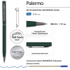 Ручка шариковая "Palermo" 0,7мм синяя, автомат, корпус зеленый, металл 20-0250/03 от магазина "Карандаш"