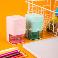 Точилка механическая 1 отв. "Macaron" 98x63x103мм пластик, мятная ER10604 от магазина "Карандаш"