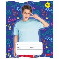 Тетрадь А5 18л линия "Влад А4" на скобе 5 дизайнов 072781 от магазина "Карандаш"