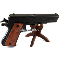 Пистолет автоматический 21,5х15хсм калибр 45, США 1911 года, металл/дерево M1911A1/DE-9316 от магазина "Карандаш"