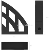 Лоток д/бумаг вертикальный "Office Classic" ширина 7,5см черный, пластик 15119 от магазина "Карандаш"