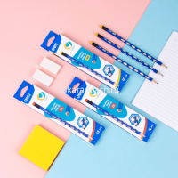 Картинка Карандаш чернографитный "U-Touch" HB с ластиком, трехгранный, корпус синий EC016-HB от магазина "Карандаш" Карандаш чернографитный "U-Touch" HB с ластиком, трехгранный, корпус синий EC016-HB от магазина "Карандаш"