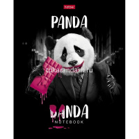 Тетрадь А5 48л клетка "Панда_банда" на скобе глянцевая ламинация 5 дизайнов 48Т5лВ1/077678 от магазина "Карандаш"