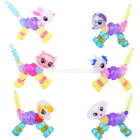 Браслет 2в1 "Питомец" пластик 10 видов Y7491-18 от магазина "Карандаш"