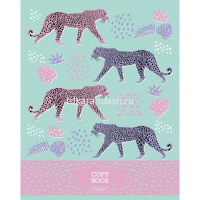 Тетрадь А5 48л клетка "Big cats" на скобе 5 дизайнов 48Т5В1/066418 от магазина "Карандаш"